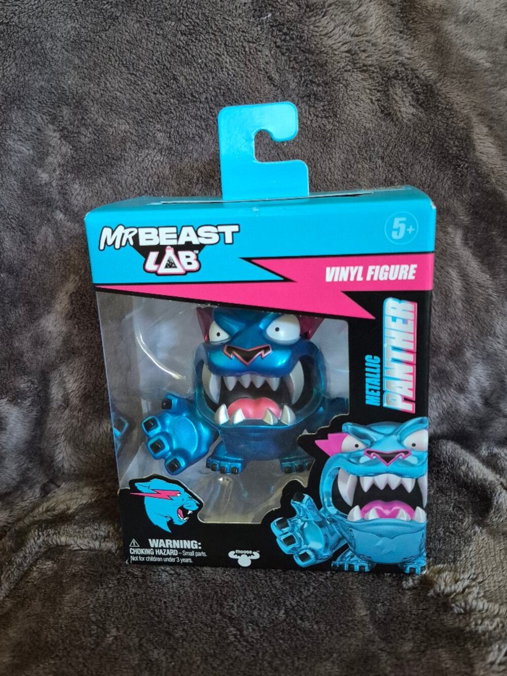 Mr Beast Lab Classic Metallic Panther Vinyl Figure 2024 Exclusive Moose Toys